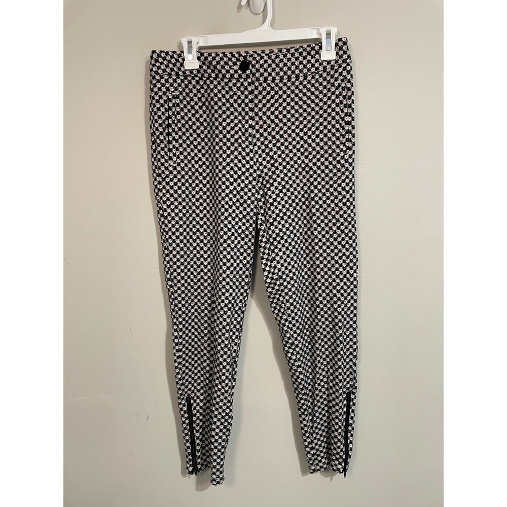 Betabrand Catstooth Pencil Dress Pant Yoga Pants Size Medium Novelty‎ Eclectic - Picture 2 of 9